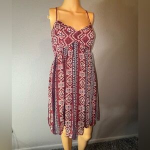 Bohemian Print Strap Dress